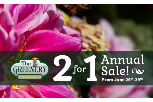 The Greenery's Annual 2 for 1 Sale